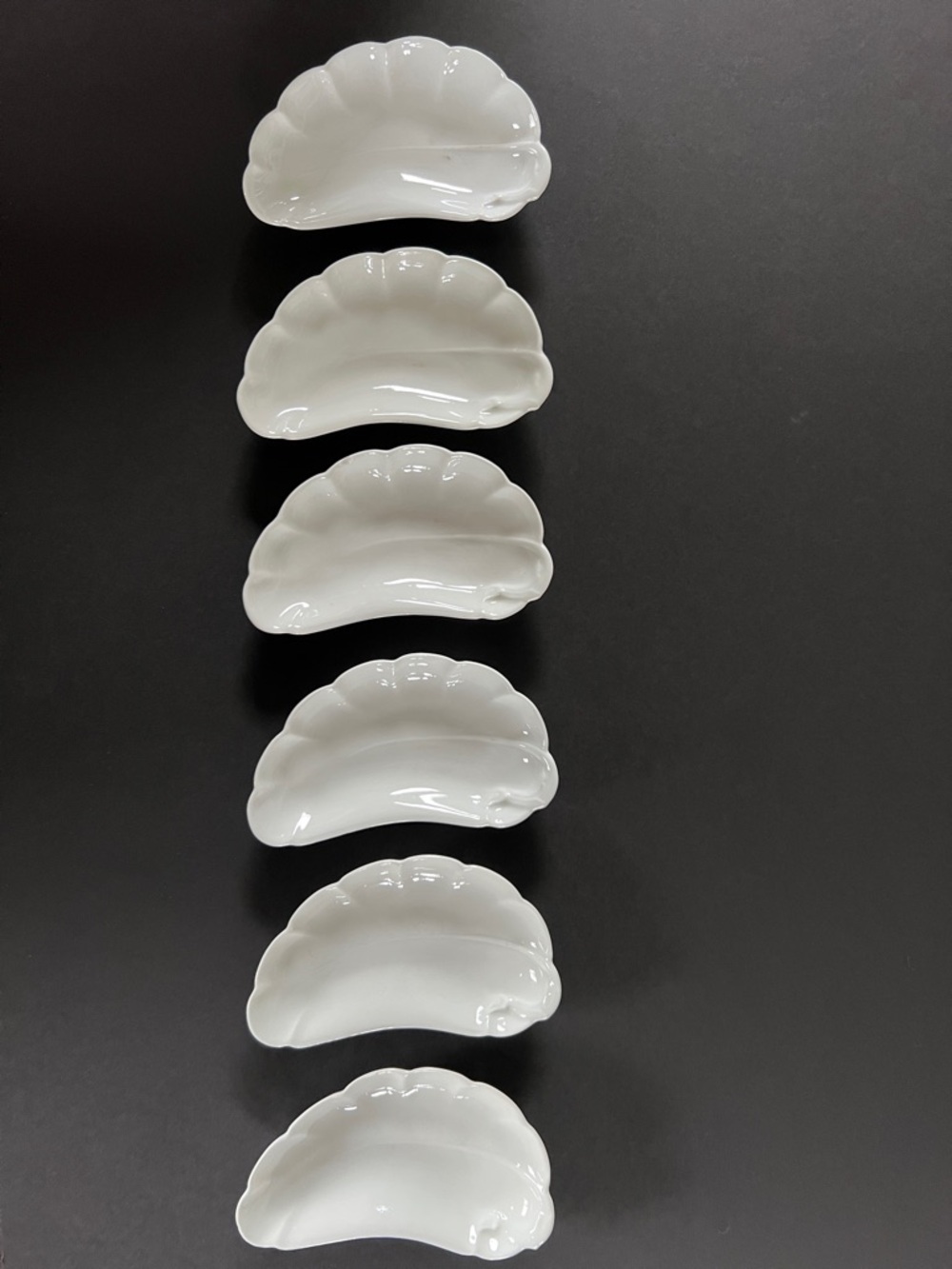 Vintage White Porcelain Shell-Shaped Dishes